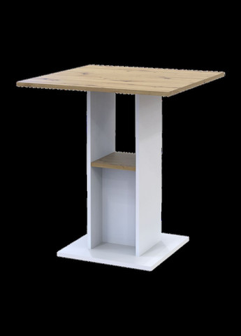 Стіл на кухню Коуд 70х70х74 см Білий/Дуб артизан (DRS011439) Doros (306557386)