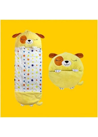 Спальний мішок Пісик для дітей жовтий трансформер у м'яку іграшку з подушечкою для сну. ProDobro (367101216)