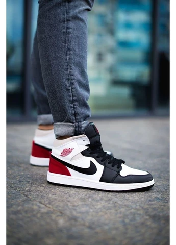 Цветные демисезонные кроссовки мужские nike air jordan 1 mid se borrows a union la style colorway найк аир джордан No Brand