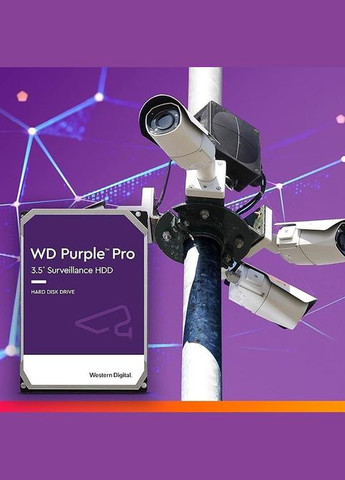 Жесткий диск 12TB 3.5" 7200 512MB SATA Purple Pro Surveillance WD (330031116)