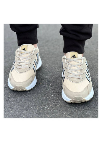 Бежевые демисезонные мужские кроссовки No Brand