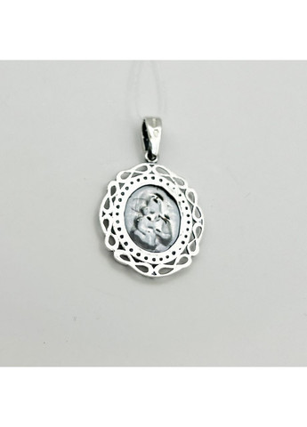 Православна ладанка срібна "Богородиця з немовлям" 2,69 г No Brand (369736818)