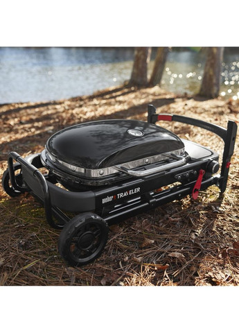 Гриль газовий Traveler Compact Portable чорний 1500527 Weber (357207310)