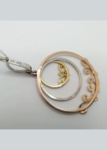 Серьги серебро позолоченное 925° 9,04г. () Харківський ювелірний завод 072123 (305583043)