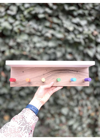 Вішалка з поличкою дуб, 40 см WittleWood (369632026)