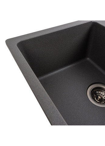 Гранитная мойка для кухни 6250 ZIRKONE матовый Серый муссон Valeso (358059430)
