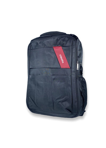 Міський рюкзак 25 л, 2 відділи, USB роз'єм, кабель, 2 кишені фронтальних, розмір: 45*35*16 см, чорнoчервоний Lumanda (286421613)