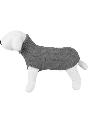Вязаный свитер для собак, серый, M, 30см Happet (357074900)