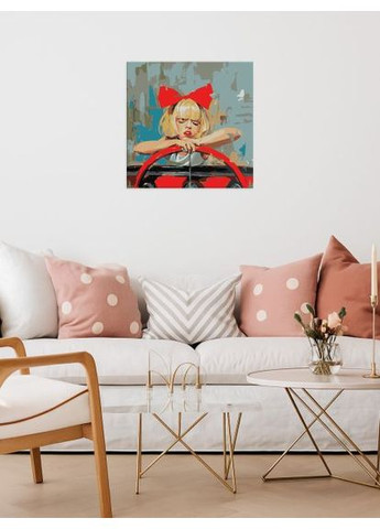 Картина по номерам - Крутая девчонка ©Maria Kotiuzhynska 50х50 см IDEYKA (362362174)