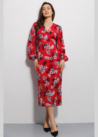 Червона сукня міді Arjen