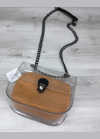 Женская сумка «Селена» с горчичной косметичкой (никель) Guris (354722220)