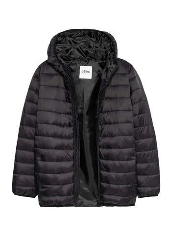 Черная демисезонная детская демисезонная стеганная куртка для мальчика черная (25101610) Gemo