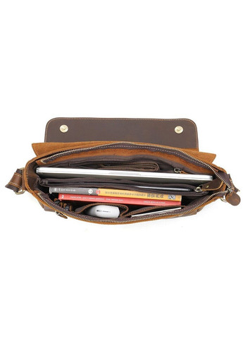 Чоловіча сумка через плече з натуральної шкіри вінтажного стилю коричнева (sku_14780) No Brand (328922450)