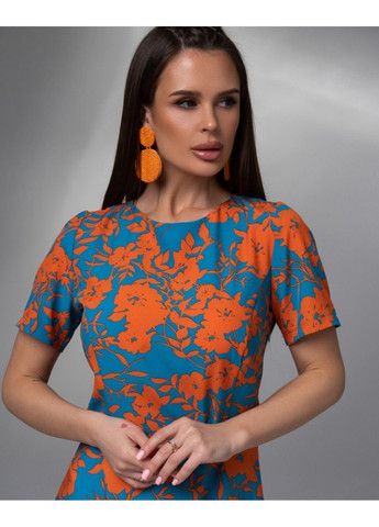 Комбинированное повседневный платье 14620 m мультиколор ISSA PLUS