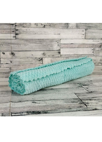 Полотенце из микрофибры для рук и лица Соты 35*75см Светло-зеленое No Brand однотонный светло-зеленый