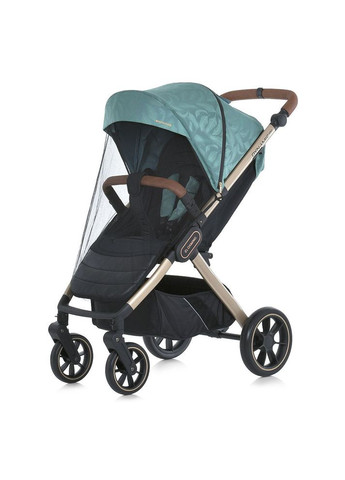Коляска детская DYNAMIC PRO Special Mint прогулочная с чехлом дождевиком и москитной сеткой Мятная с перышками (ME 1053G-2) El Camino (334338195)