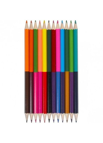 Дитячі двосторонні олівці для малювання "Two-color" CR765-12, 24 кольори No Brand (362571235)