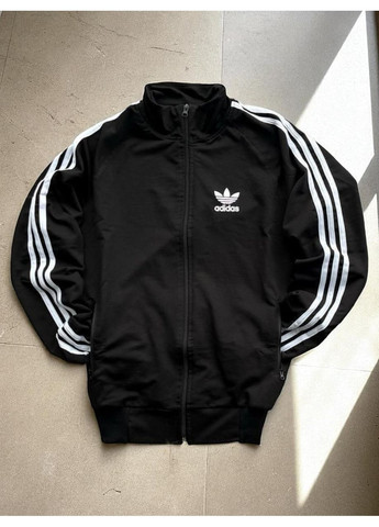 Спортивна кофта Adidas з лампасом на блискавці весна-осінь чоловіча та жіноча No Brand зіпка (361162143)