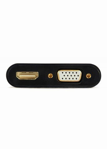 Адаптер VGA - HDMI+VGA (M/F), 0.15 м, Black (A-VGA-HDMI-02) Cablexpert (336956571)