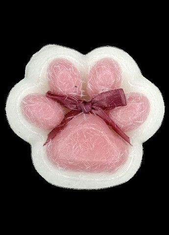 Антистресс-игрушка сквиш «Кошачья лапка» с пушистым покрытием на белой основе, 2 цвета No Brand (308346638)