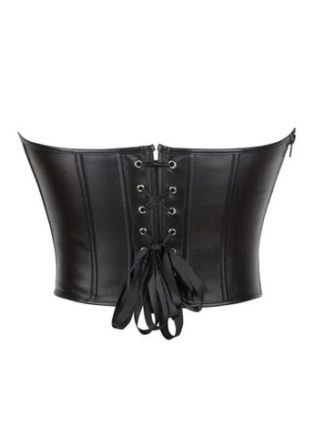 Женский корсет из экокожи, со шнуровкой, размер (арт.388) No Brand (362495514)