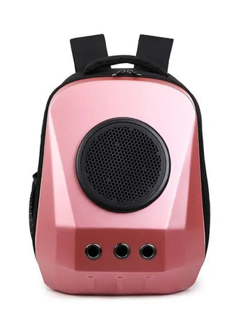 Рюкзак сумка переноска для тварин котів собак з ілюмінатором вентиляцією підстилкою 49x31x35 см (477208-Prob) Рожевий Unbranded (295543800)