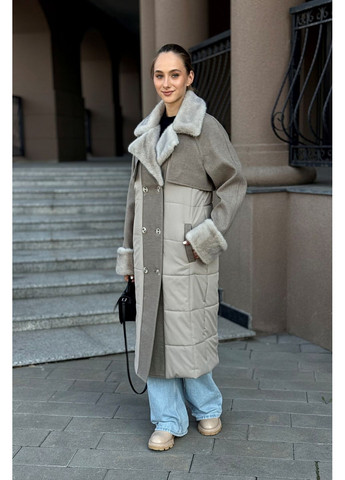 Кофейное демисезонное Пальто MN