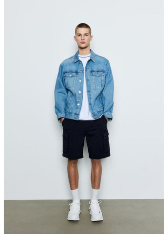 Мужские нейлоновые шорты карго Regular Fit (57913) S Темно-синие H&M (295263200)