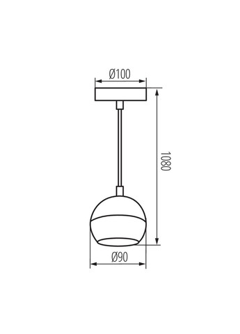 Подвесной светильник 33682 Galoba GU10 1x35W IP20 Kanlux (305755160)