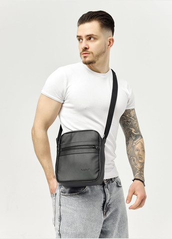 Чоловіча сумка месенджер Makros чорна Sambag (329294971)