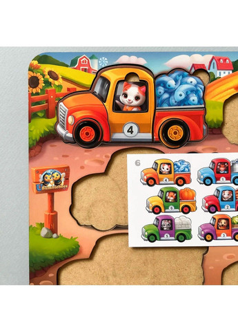 Гра з картками "Тварини на вантажівках (літо)" ПСД 216 Ubumblebees (303133466)