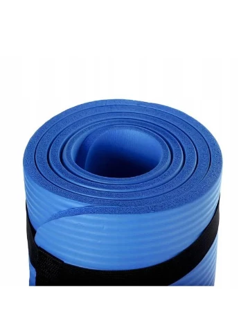 Килимок для йоги та фітнесу PS-4017 NBR Fitness Yoga Mat Plus Blue (180х61х1) Power System (397609135)