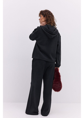 Женский спортивный костюм из флиса молочный с зип-худи и прямыми брюками Arjen (364967486)