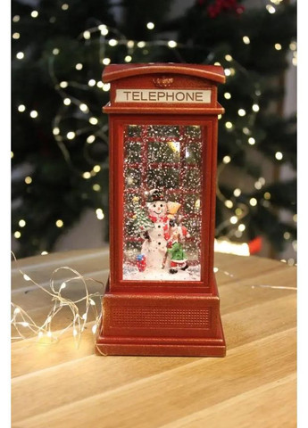Ночник Телефонная будка WDL-2102B с праздничной подсветкой и музыкальным сопровождением (2104618706) No Brand (362209715)