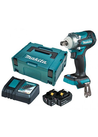 Акумуляторний ударний Електрогайкокрут DTW301RTJ LXT (18В, 330Нм, 1/2") гайкокрут + 2 АКБ, зарядний пристрій (4628) Makita (306737927)