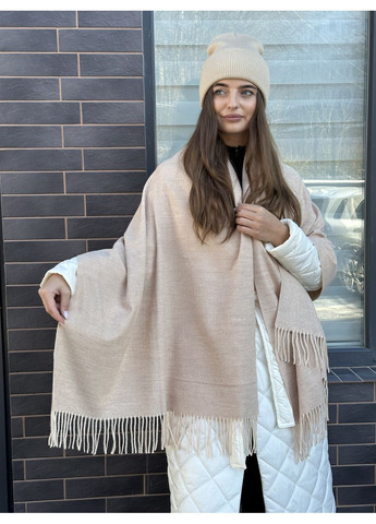 Шарф кашемировый женский палантин теплый красный No Brand (359429682)