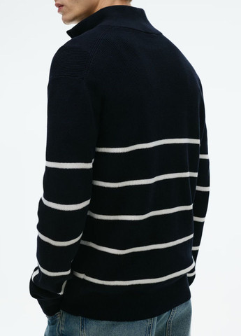 Темно-синий демисезонный свитер H&M