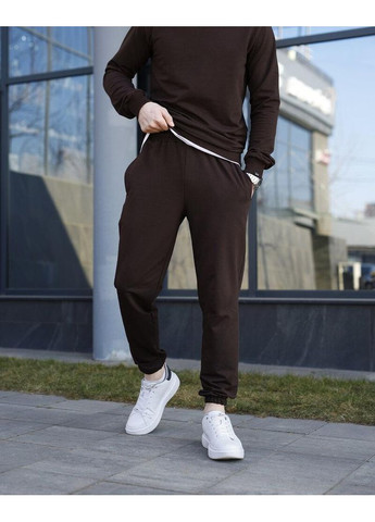 Стильні чоловічі спортивні штани Джоггери коричневі Freedom (353849195)
