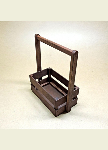 Подарунковий кошик з дерева Тілтон 15х26 мокко (ПДК-0023210) No Brand (328910340)