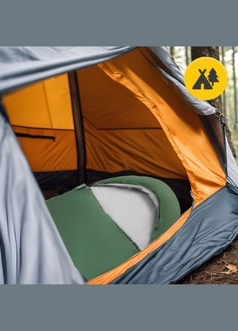 Спальный мешок (спальник) одеяло 2 в 1 Standard 8 ...+20°C R Olive/Grey (P-5905973400961) Mountain Goat (301906304)