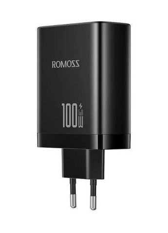 Зарядний пристрій 2C1A 100W GaN 3 порти (AC100I12-234H) чорний Romoss (293345547)