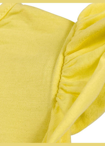 Жовта літня комплект футболка і шорти для дівчинки No Brand