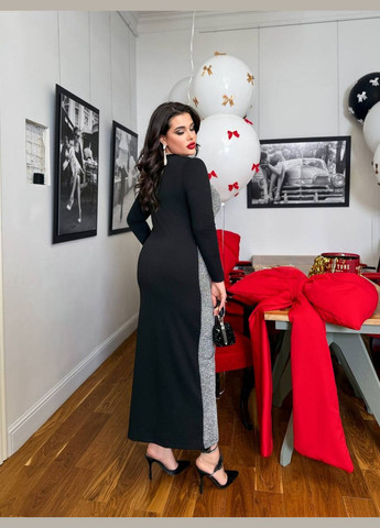 Сіра коктейльна, святковий, карнавальний, вечірня жіноча сукня No Brand