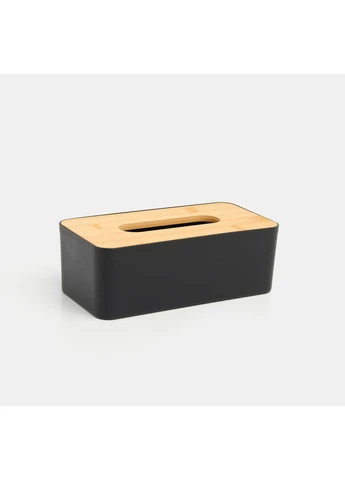 Серветниця настільна Лофт з бамбуковою кришкою 24,5х12,5х9 см No Brand (395981442)