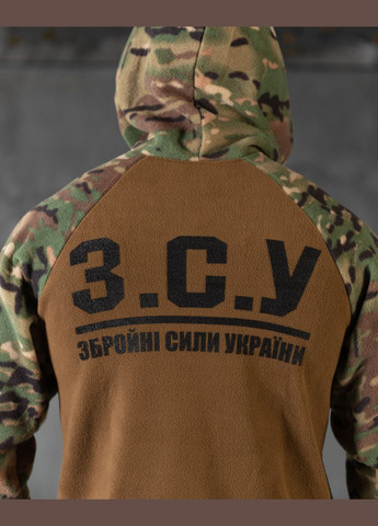 Тактическая демисезонная кофта на флисе ВСУ койот + мультикам No Brand (305589585)