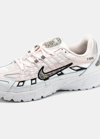Кроссовки женские Nike P-6000 Pink White Black | Найк П-6000 розовые белые No Brand белые демисезоны (332770659)
