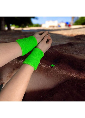 Напульсники спортивные махровые салатовые 2HW-light green SNS (361034000)