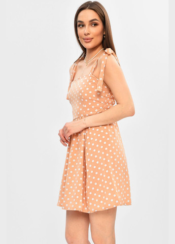 Сарафан жіночий бежевого кольору з принтом Let's Shop (334100650)