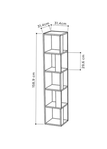 Стеллаж угловой из дерева Калистон капучино (УСП-001209) No Brand (327849559)