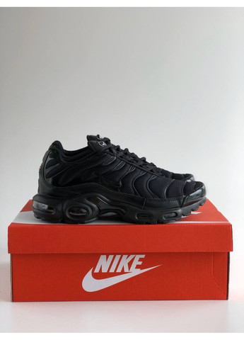 Кросівки жіночі Nike Air Max Plus Triple Black 604133-050 Найк Аір Макс ТН No Brand білі демісезони (366196221)